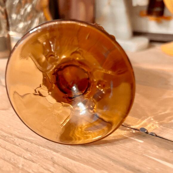 Vintage 1970s Fenton Lily of the Valley Bud Vase Opalescent Glass with Brown Pat - Picture 3 of 4